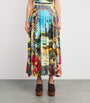 Camilla Multi Silk Bathing Bombshell Maxi Skirt