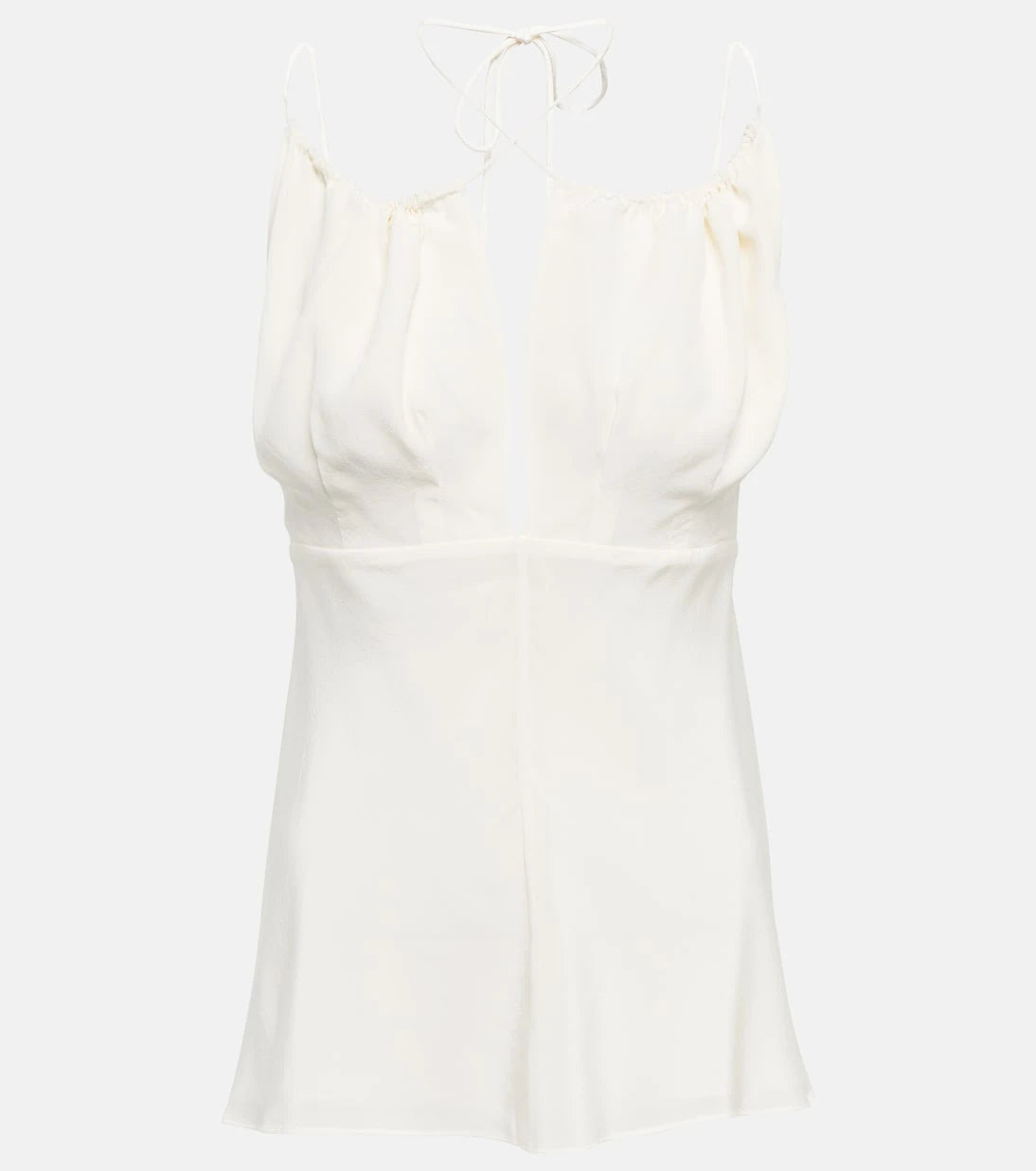 Toteme - Gathered silk top