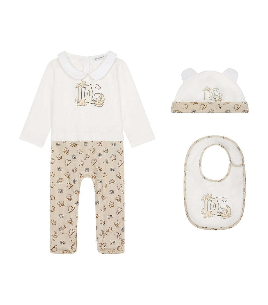 Dolce & Gabbana Kids All-In-One, Hat and Bib Set (0-24 Months)