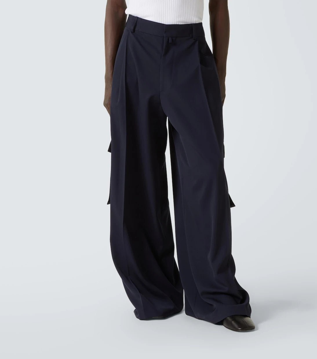 Dries Van Noten - High-rise wool cargo pants