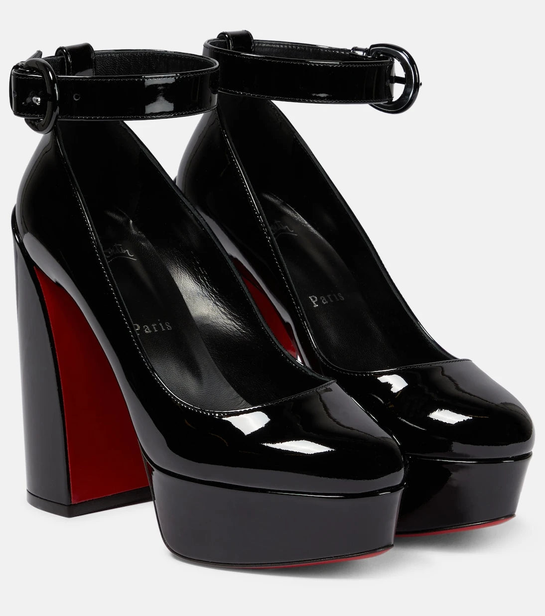 Christian Louboutin - Movida Strap patent leather platform pumps