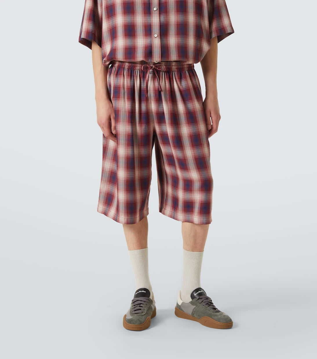 Acne Studios - شورت كاروهات