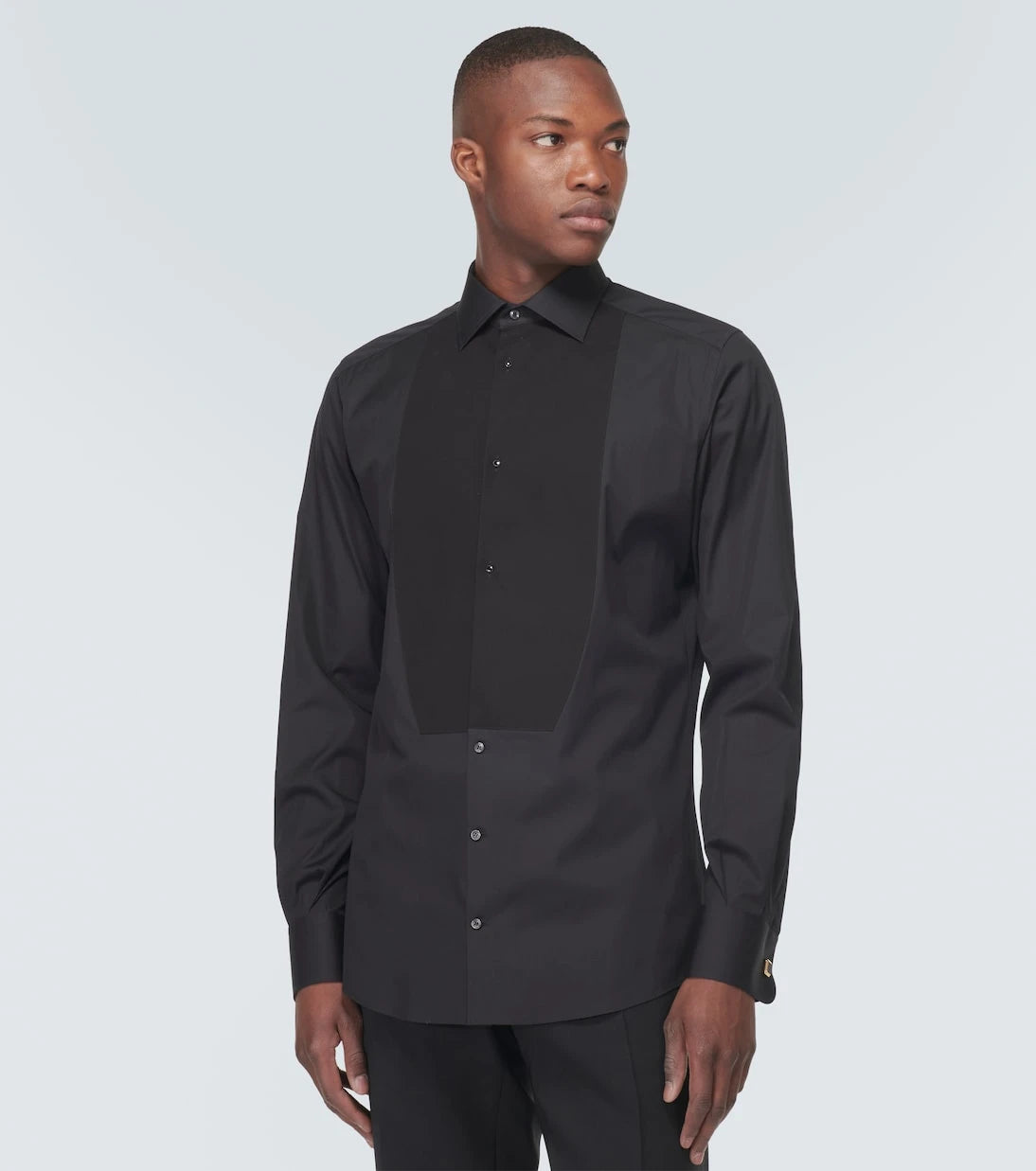 Dolce&Gabbana - Plastron cotton shirt