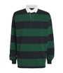 Cotton Stripe Big Fit Rugby Shirt GREEN