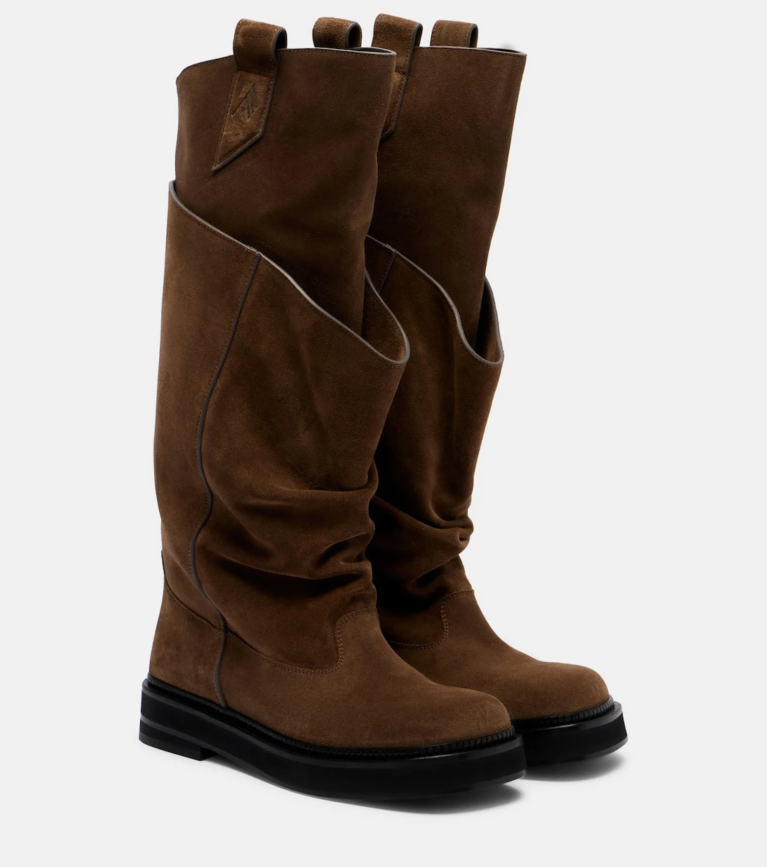 The Attico - Passeggiata suede combat boots