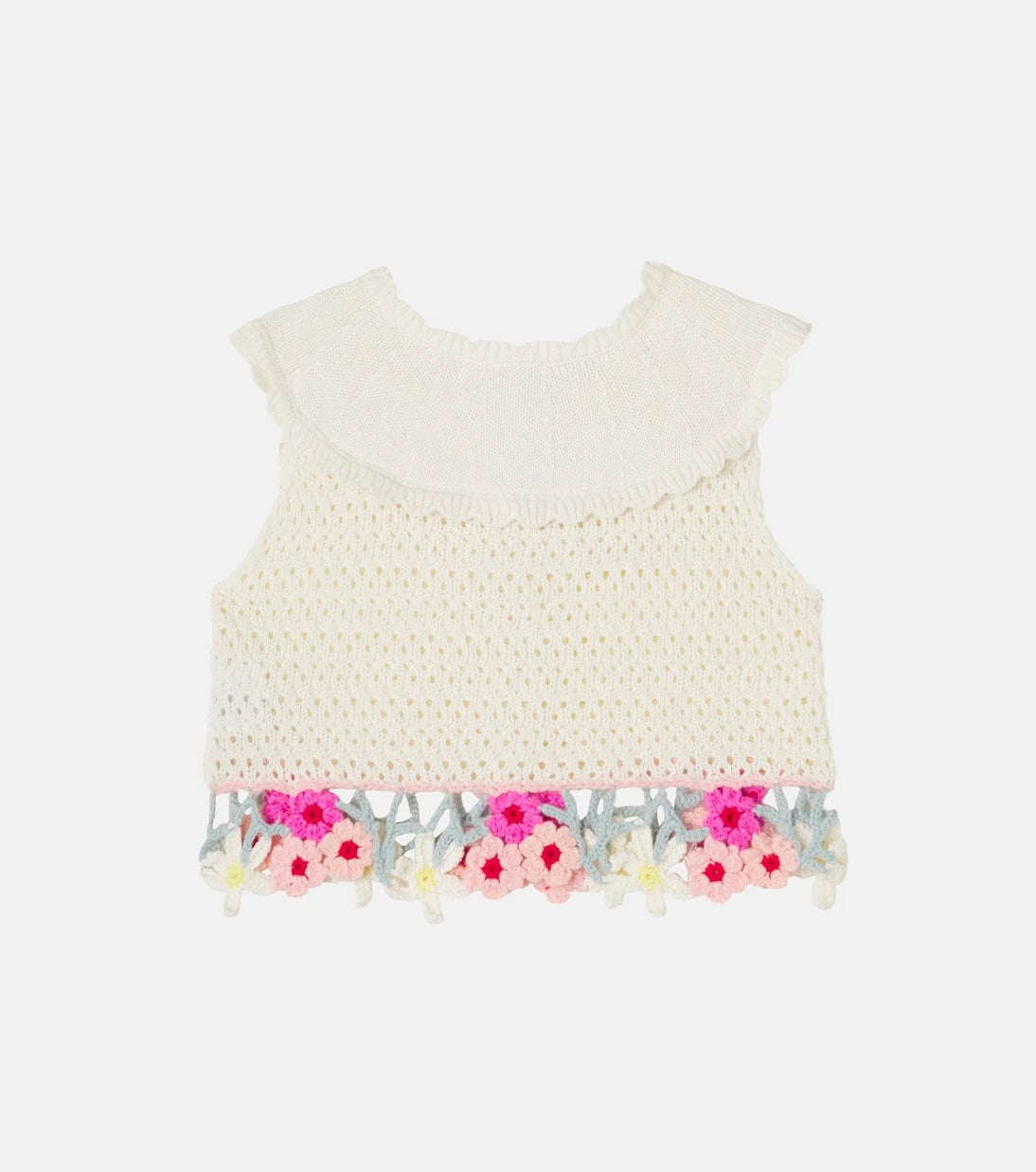 Louise Misha - Elea embroidered cotton-blend sweater vest