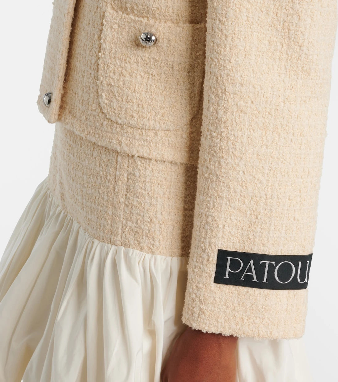 Patou - Logo wool-blend bouclé jacket