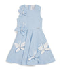JESSIE AND JAMES Satin Floral Appliqué Butterfly Dress (3-8 Years)