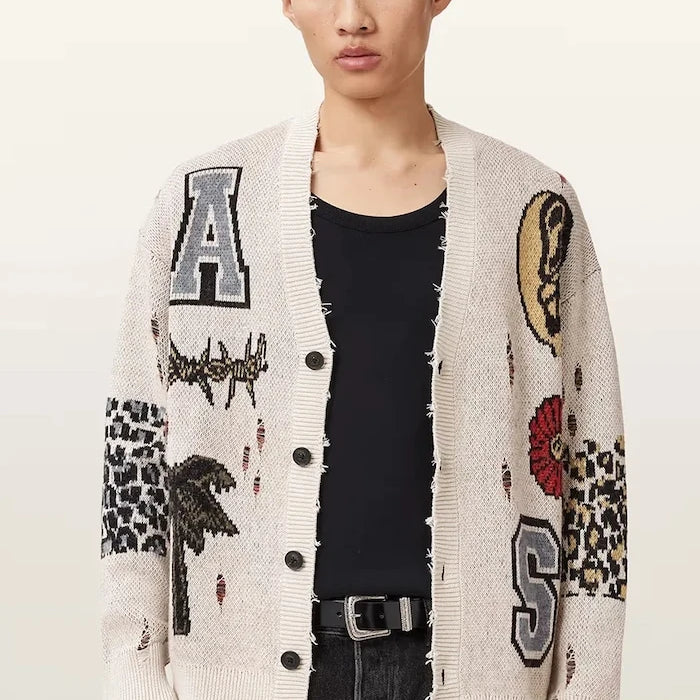 AllSaints Erkek Yün Karışımlı Yelek FOXX
