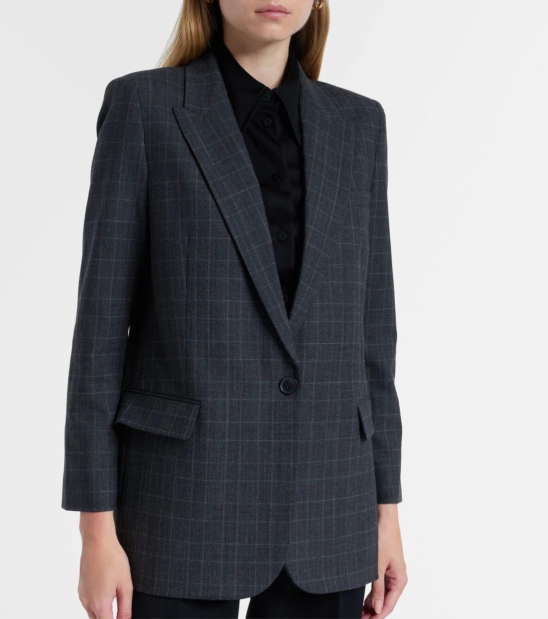 Nili Lotan - Diane checked wool-blend blazer