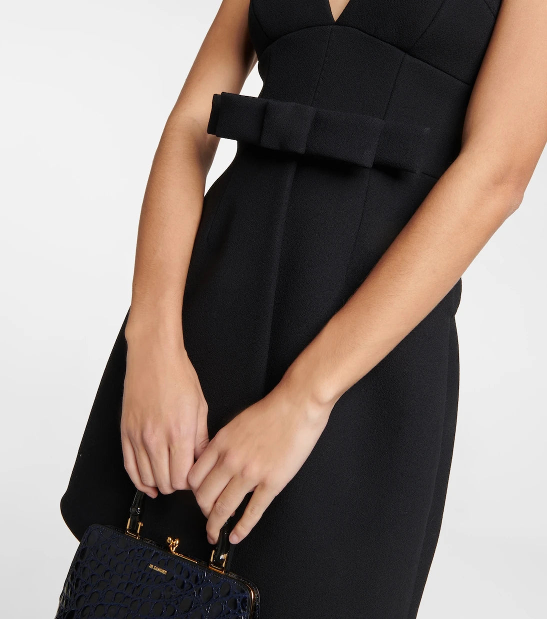 Jil Sander - Wool-blend crêpe minidress