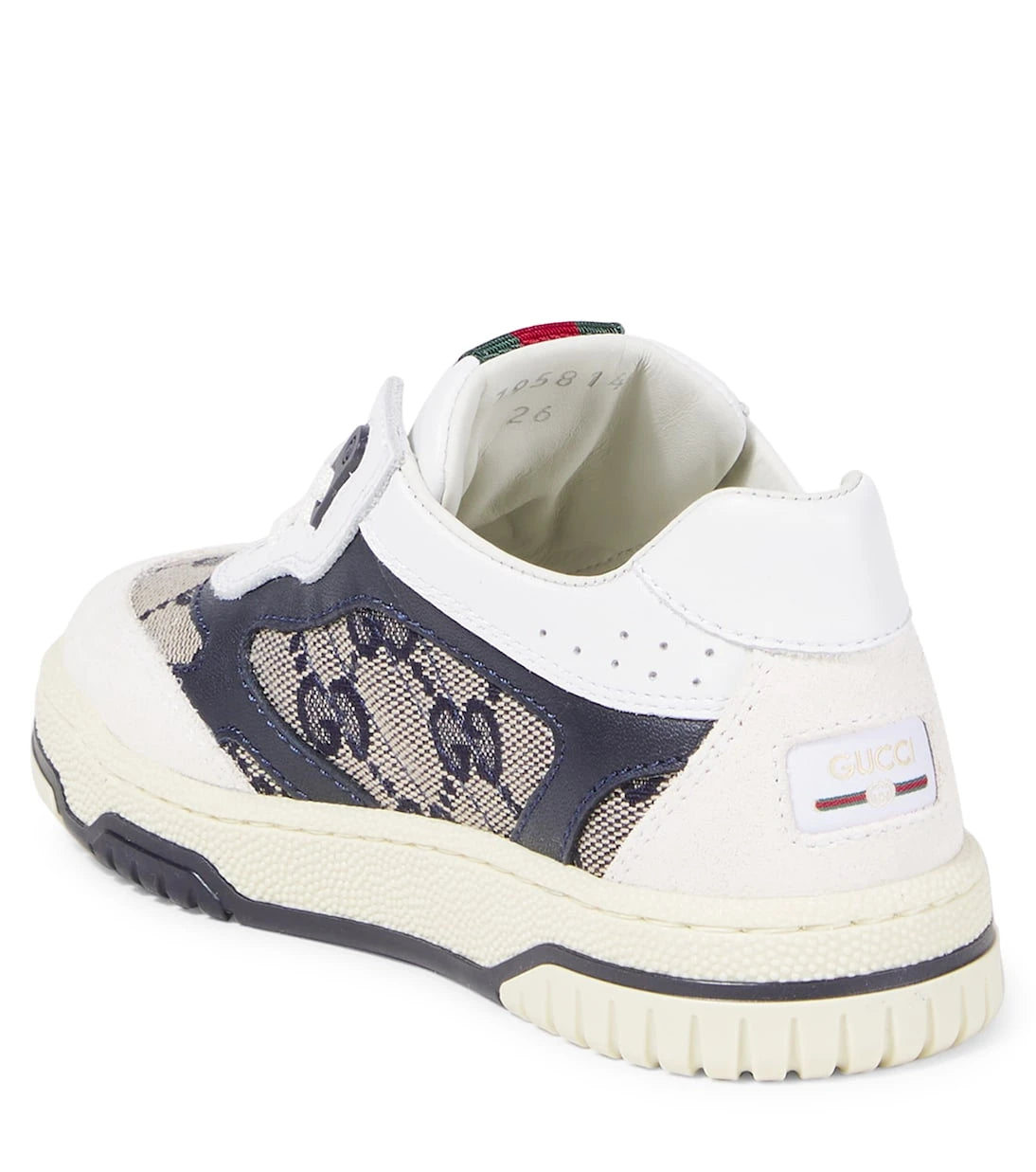 Gucci Kids - GG Canvas leather-trimmed sneakers