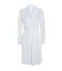White Short Cotton Robe