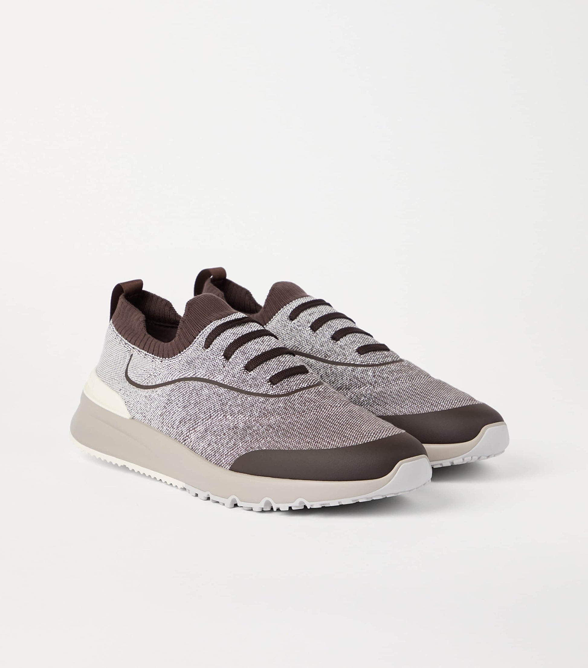 Brunello Cucinelli Cotton-Knit Running Shoes