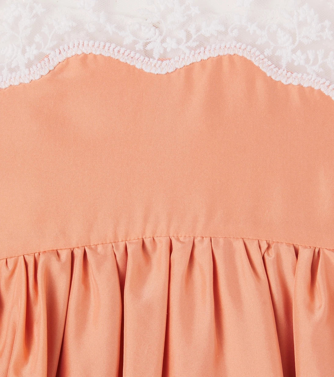 Chloé Kids - فستان حريري بتفاصيل دانتيل