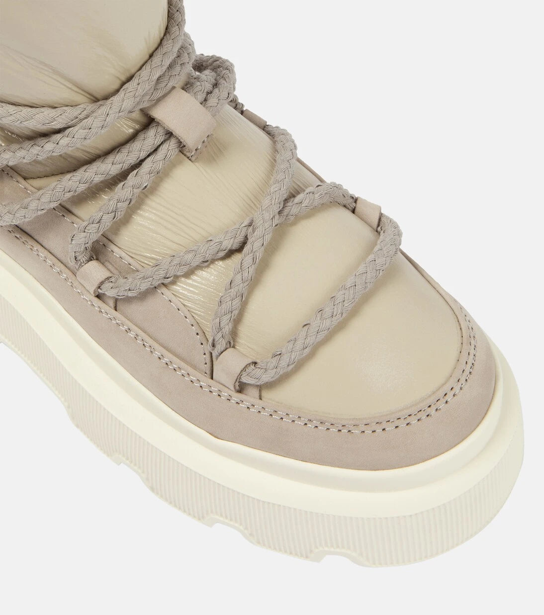 Inuikii - Leather shearling-trimmed snow boots