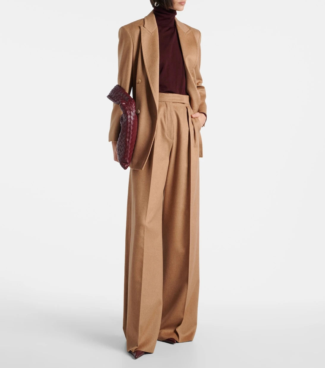 Max Mara - Ori pleated camel hair wide-leg pants