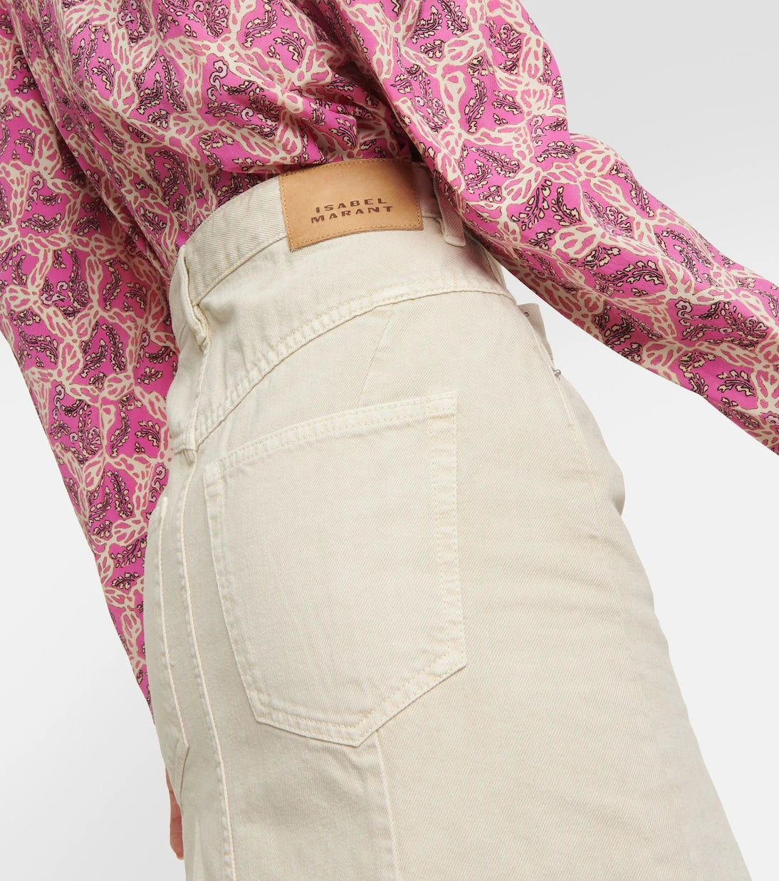 Isabel Marant - Nyda denim midi skirt