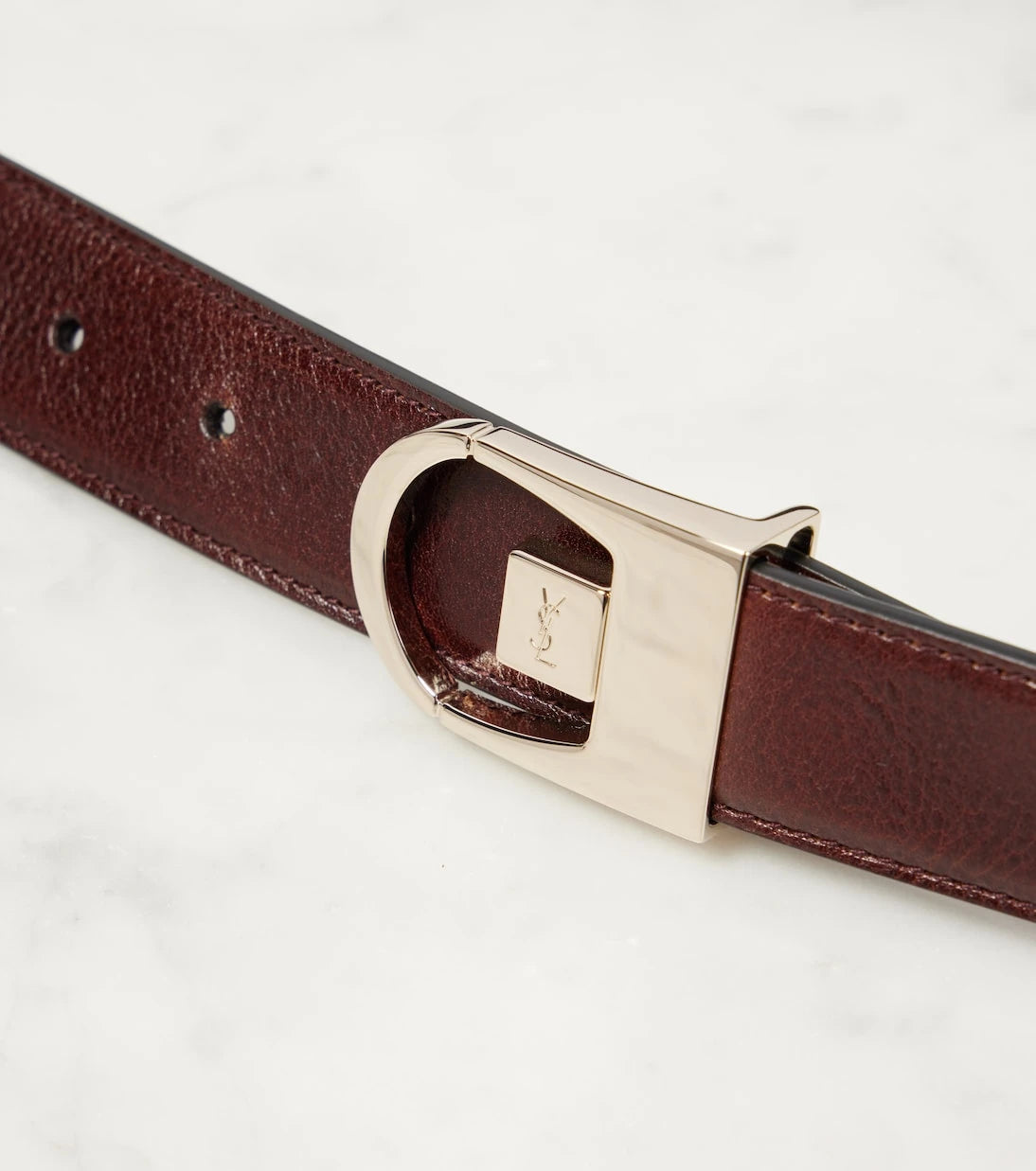 Saint Laurent - Reversible leather belt