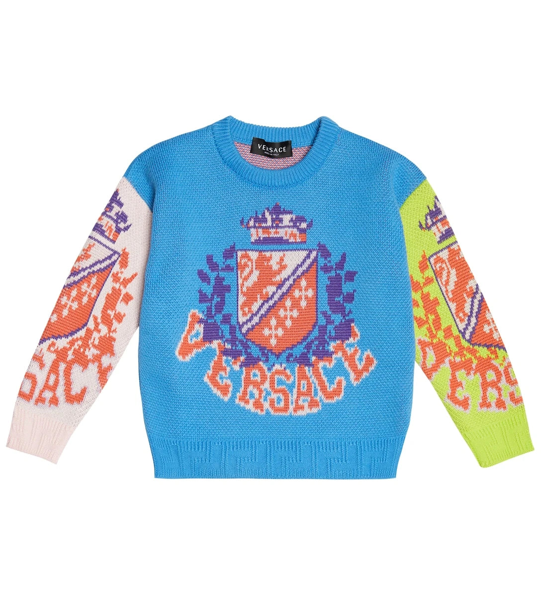 Versace Kids - Intarsia cotton sweater