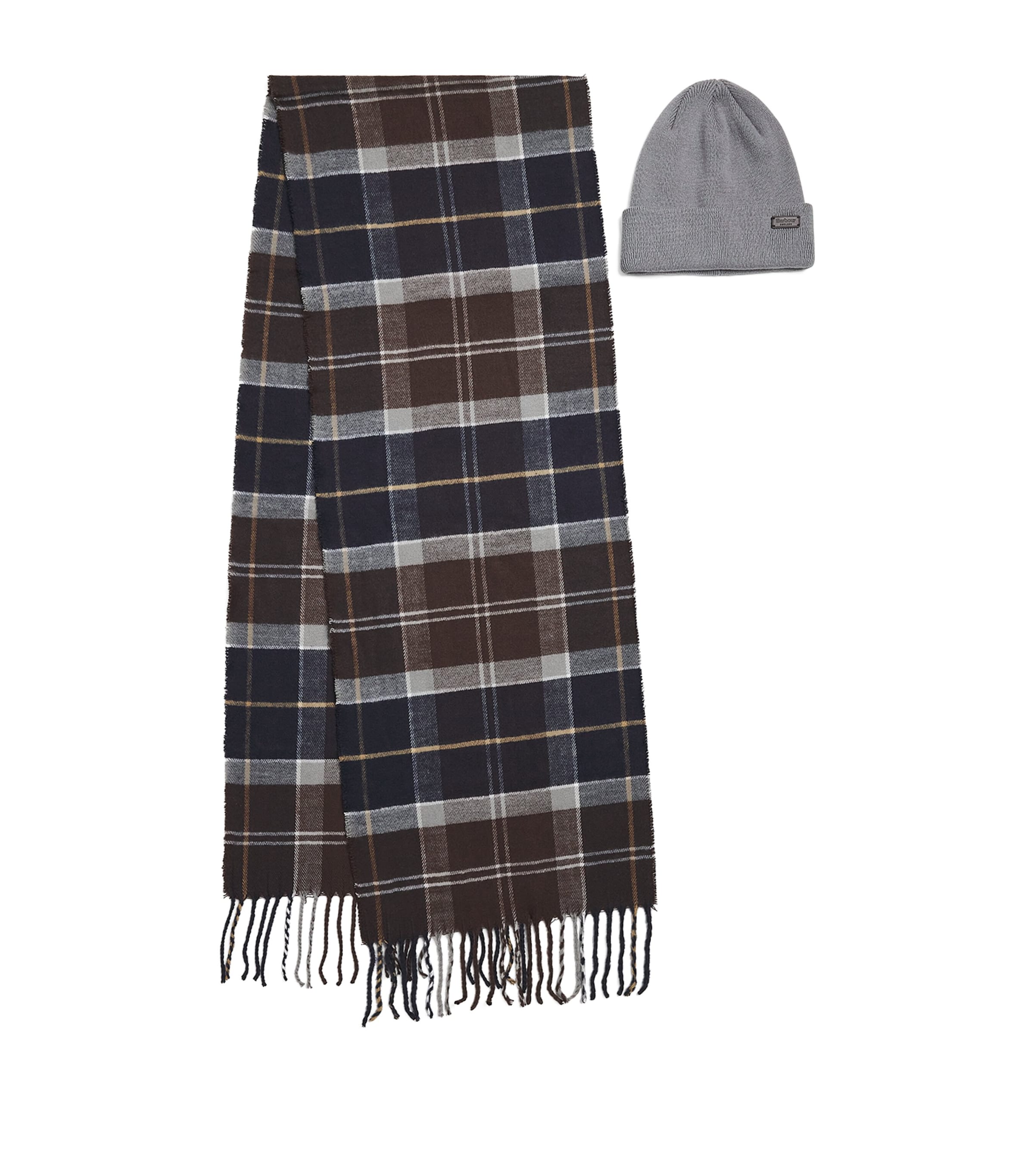 Barbour Swinton Beanie and Galingale Scarf Gift Set