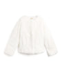 Yves Salomon Enfant Rabbit Fur Coat (4-14 Years)