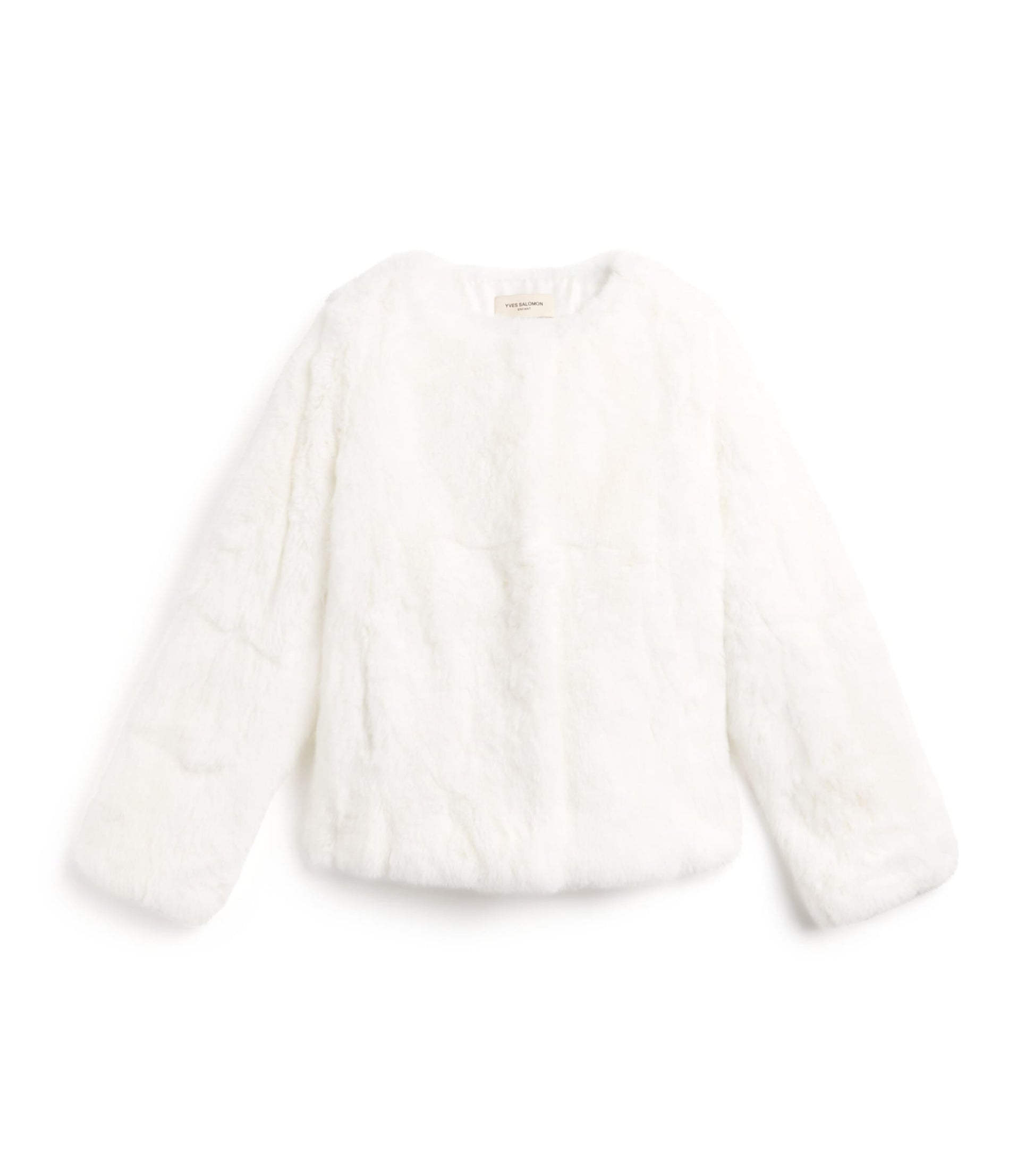 Yves Salomon Enfant Rabbit Fur Coat (4-14 Years)