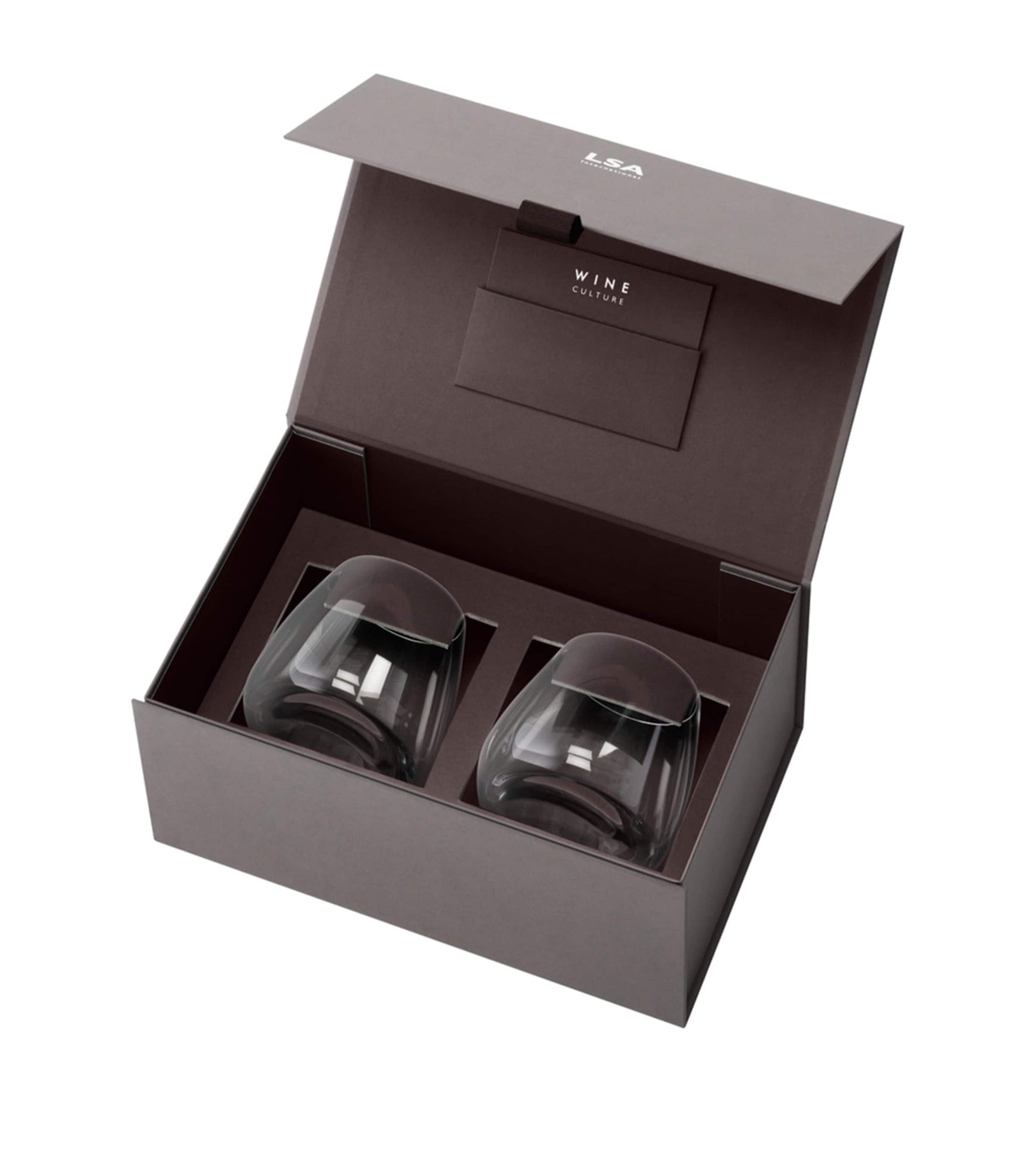 Set of 2 Wine Culture Stemless Wine Glasses (385ml)