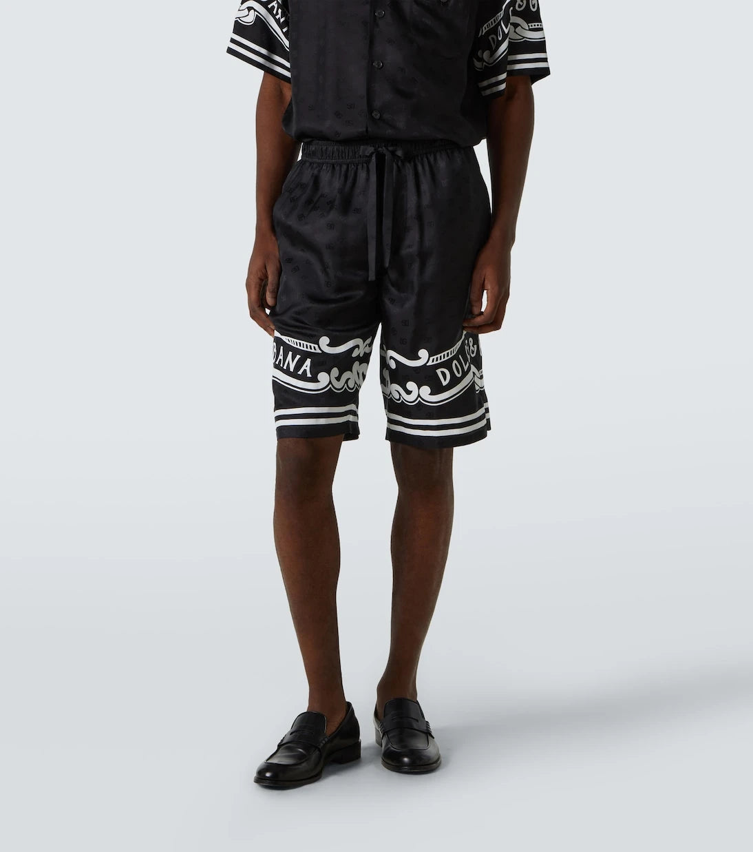 Dolce&Gabbana - Paisley silk twill Bermuda shorts