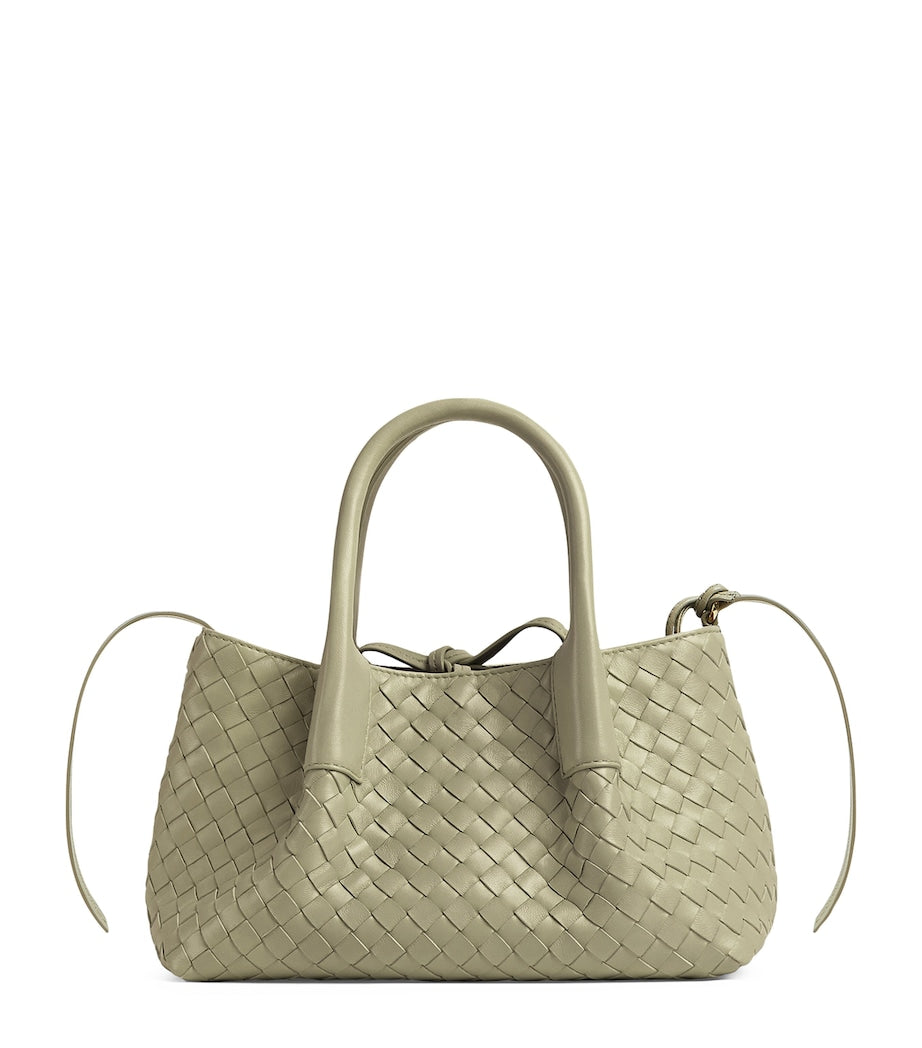 Small Leather Intrecciato Pinacoteca Tote Bag