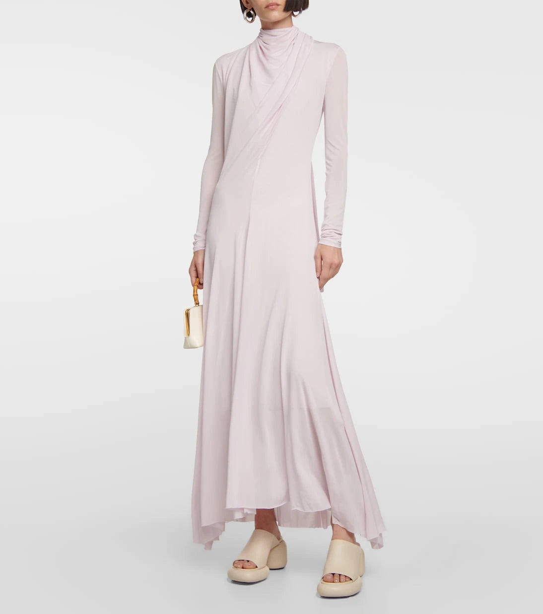 Jil Sander - Draped crêpe gown