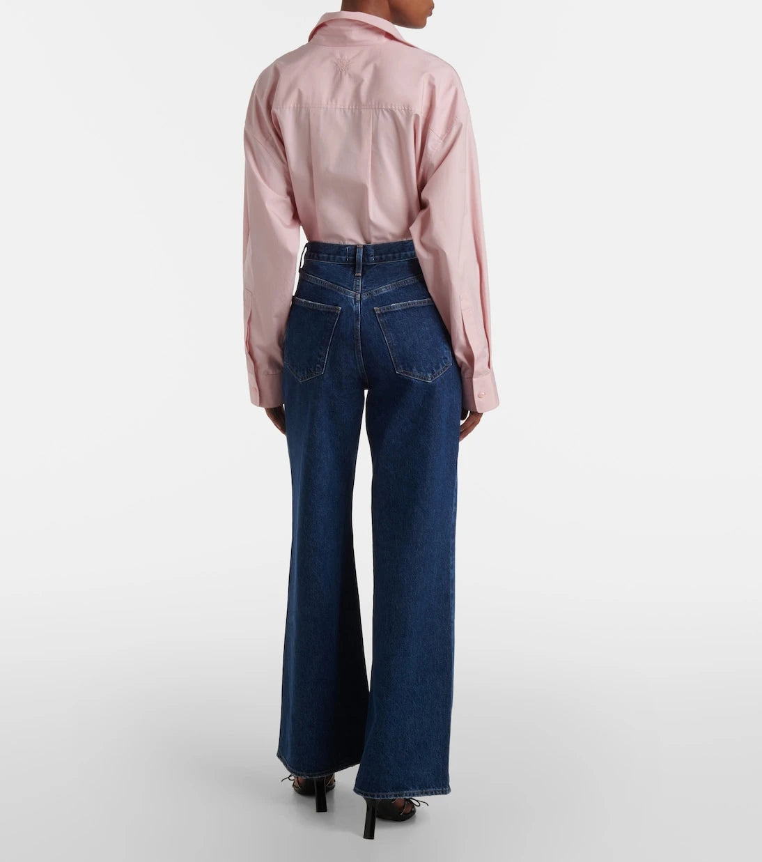 Agolde - Dame Jean No Cuff high-rise wide-leg jeans