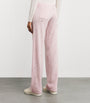 William Sharp Pink Cashmere Crystal-Embellished Sweatpants