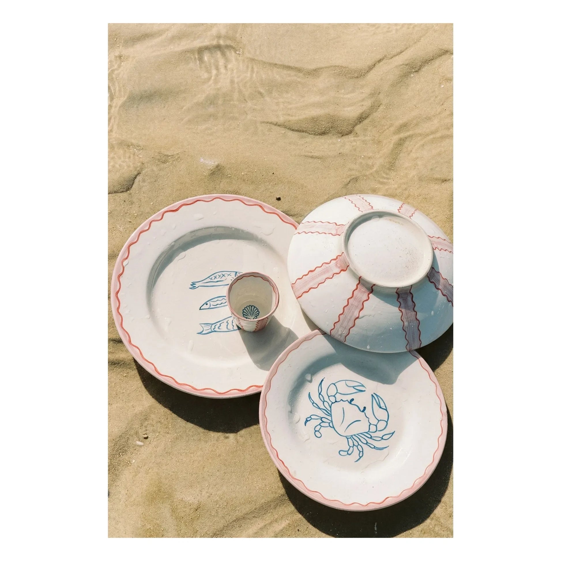 Denise - Calypso soup plate | Pink