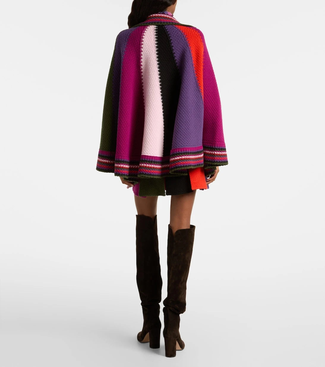 بوتشي - كاب من الصوف بنمط كتل الألوان