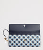 Bottega Veneta Blue Leather Andiamo Clutch Bag