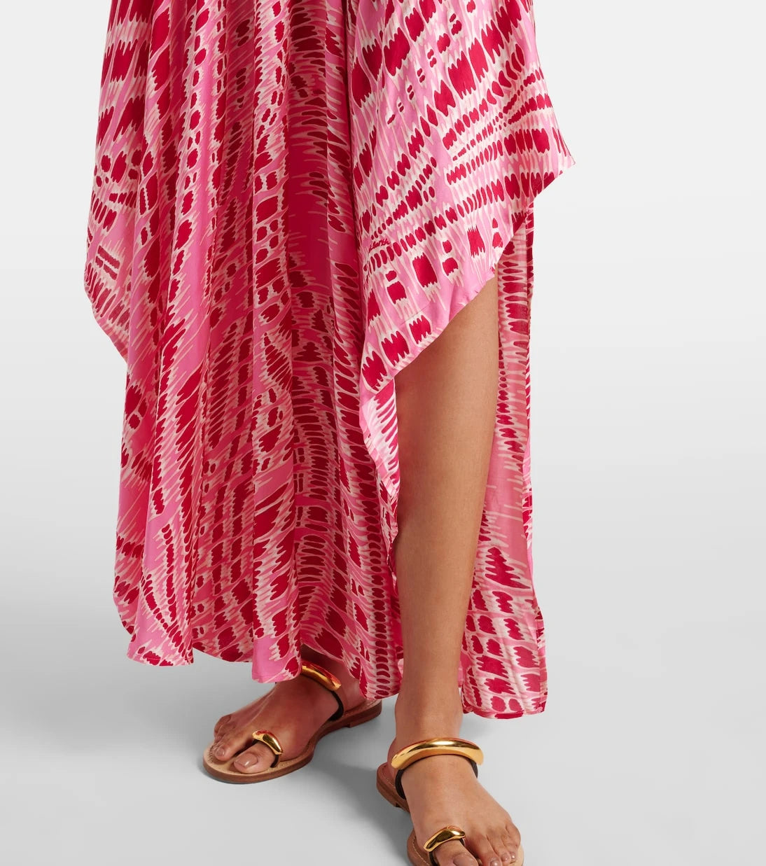Poupette St Barth - Mabelle printed satin midi dress
