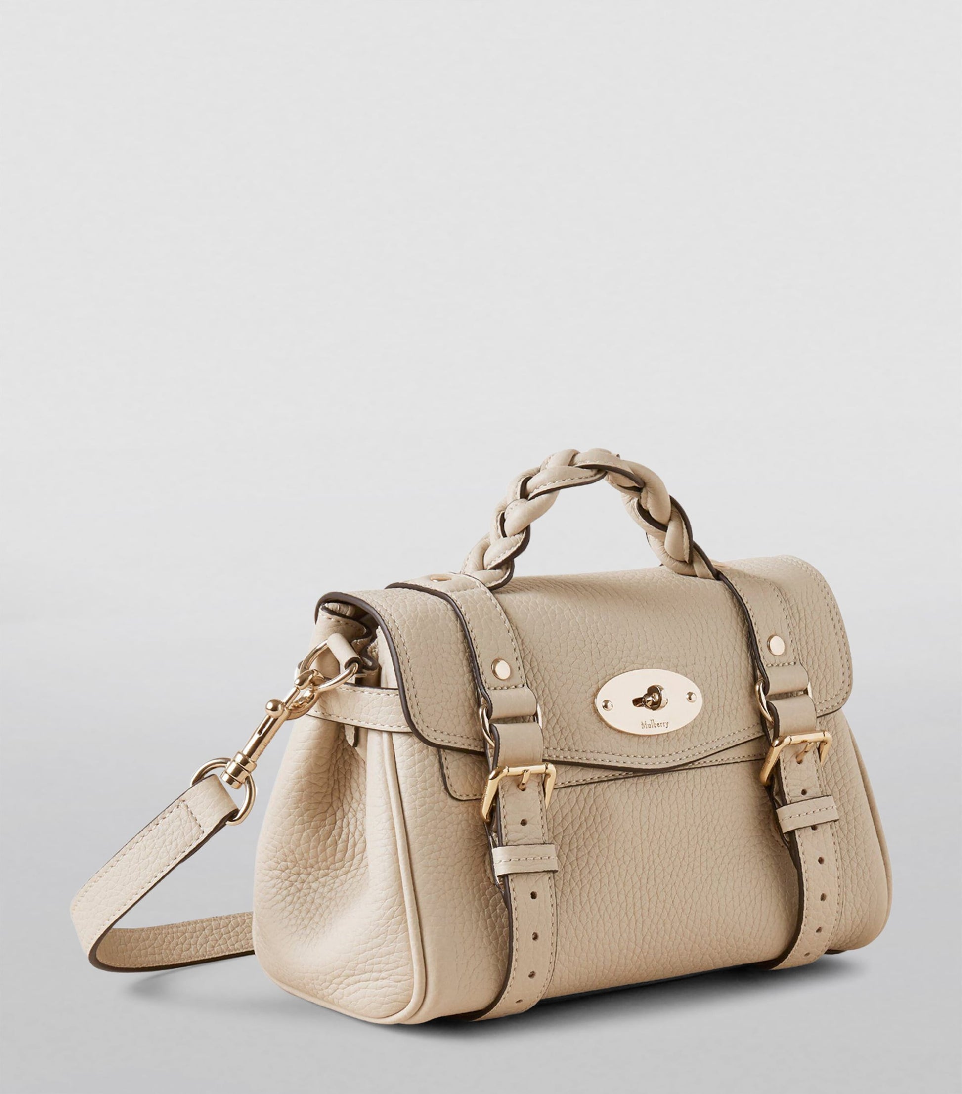 Mulberry White Mini Leather Alexa Cross-Body Bag