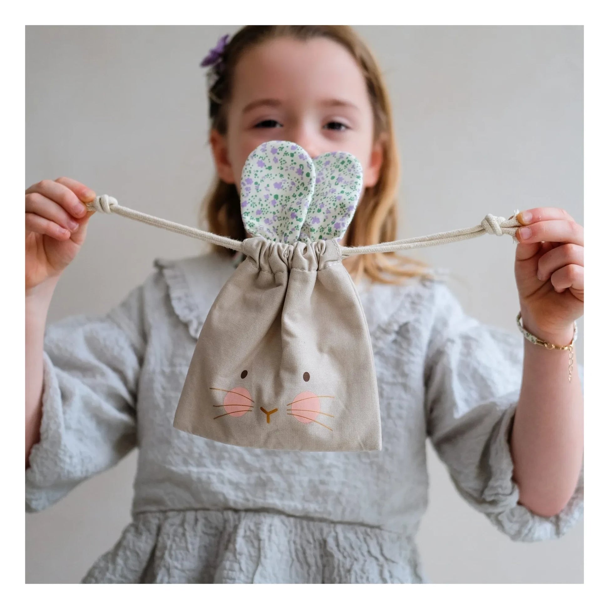 Mimi & Lula - Easter Bunny pouch | Green