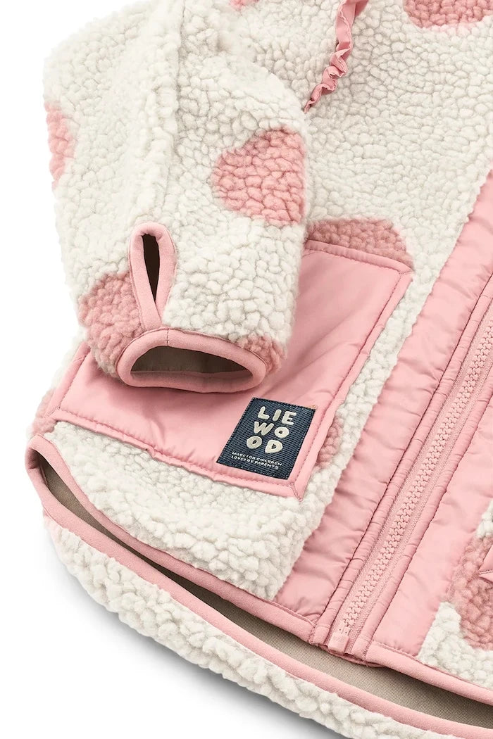 Liewood Çocuklar İçin Kısa Noam Pile Jacket w Frill