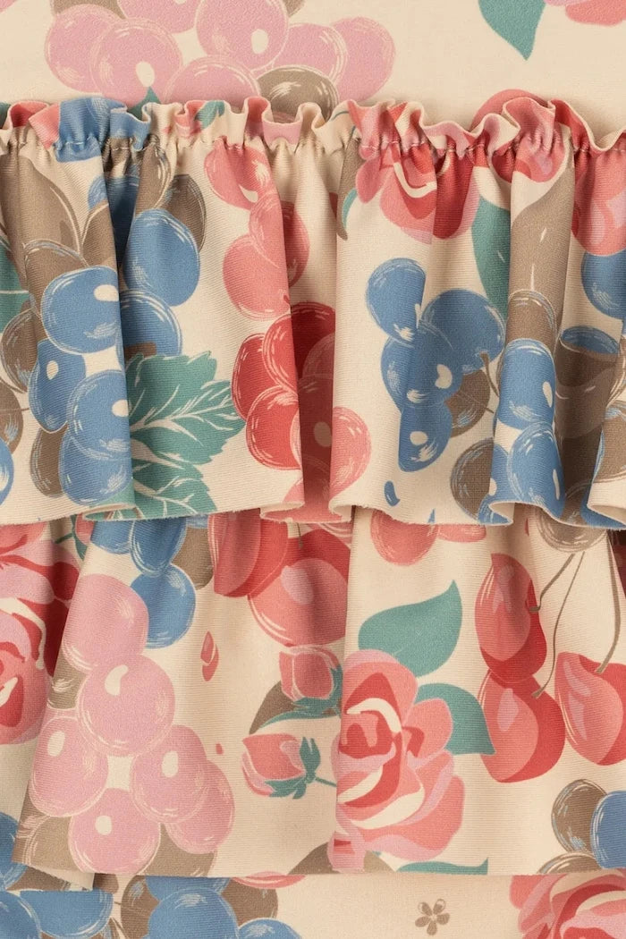 Konges Sløjd MANUCA FRILL SWIMSUIT GRS Çocuk Tek Parça Mayo