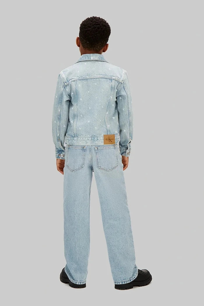 Calvin Klein Jeans çocuklar için kısa denim ceket