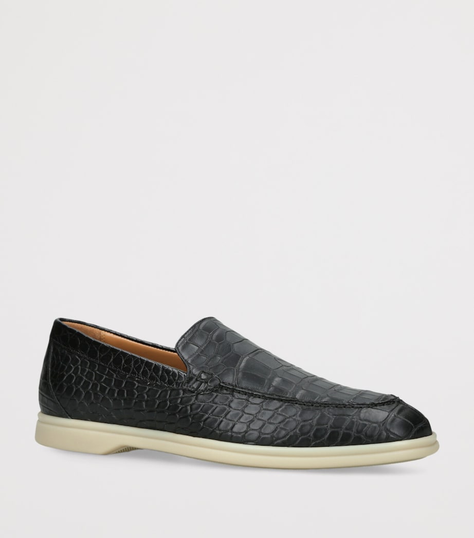 Brotini Alligator Skin Loafers