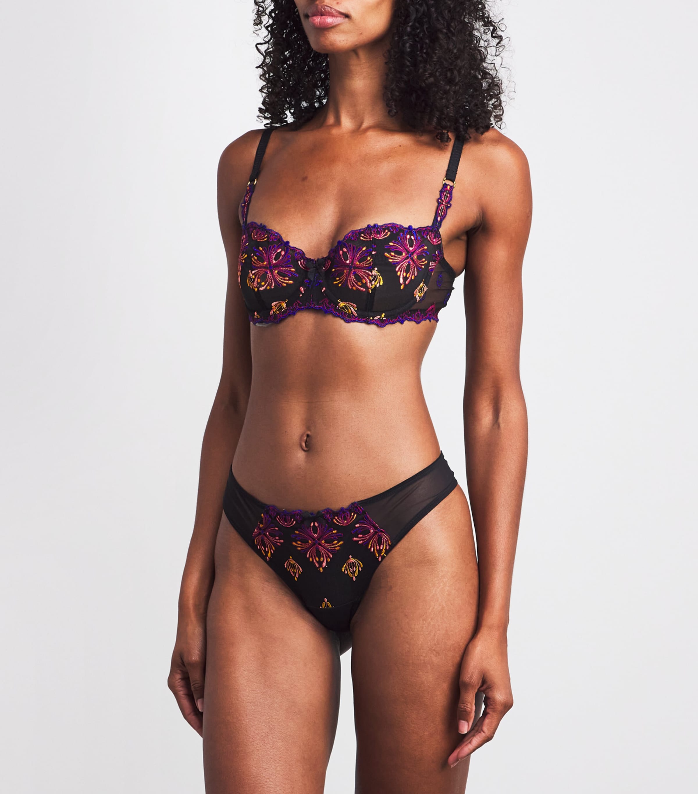 Champs Elysees Balconette Bra B25 BLACK JEWEL