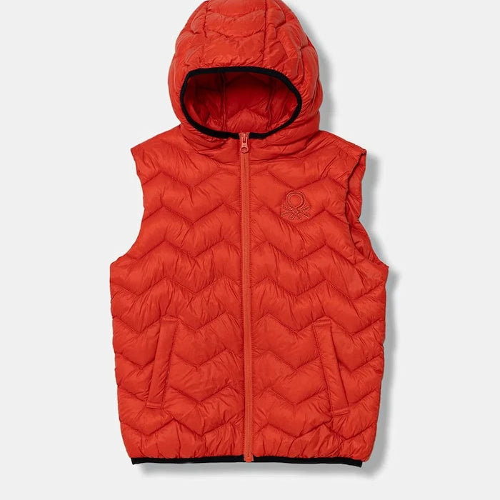 United Colors of Benetton елек с качулка за деца
