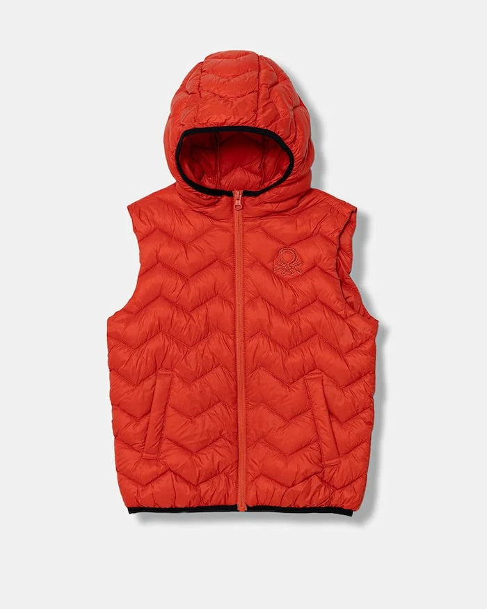 United Colors of Benetton Çocuk Kapüşonlu Yelek