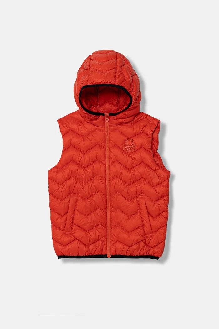 United Colors of Benetton елек с качулка за деца