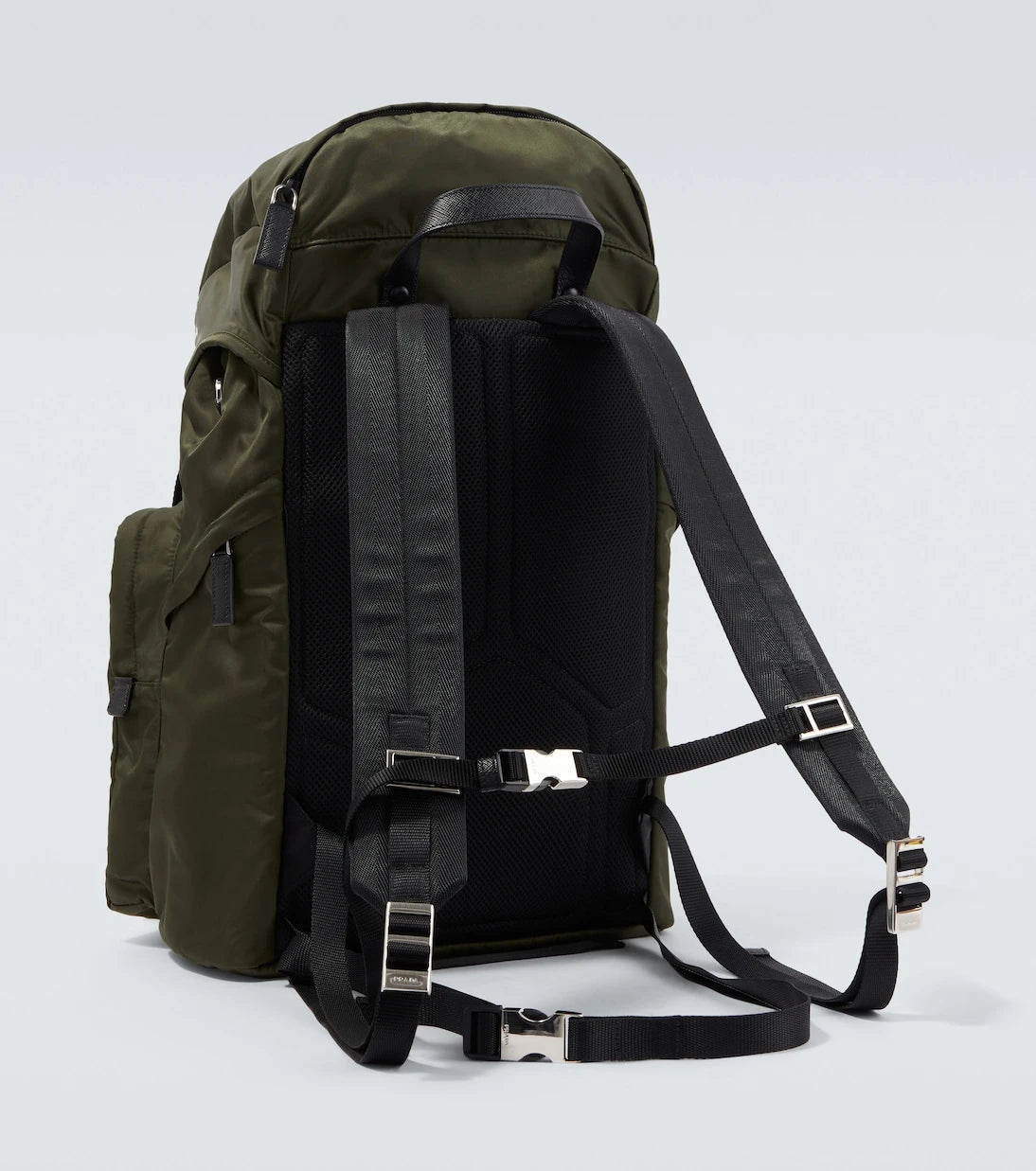 Prada - Re-Nylon leather-trimmed backpack
