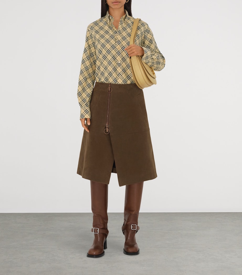 Beige Leather Rocking Horse Bag