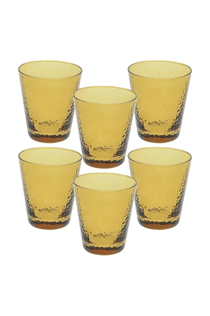 Tognana renkli camdan cam bardak seti 330 ml